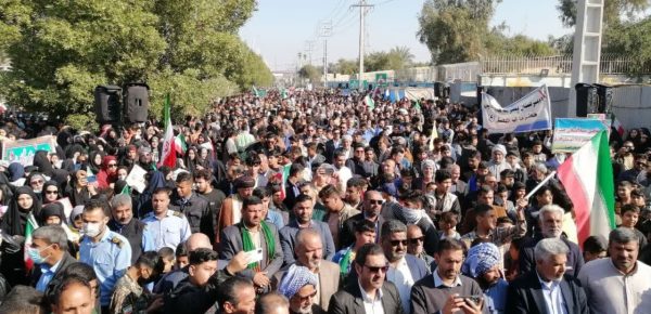 شکوه و شکوت حضور مردم شهرستان کارون در ٢٢بهمن