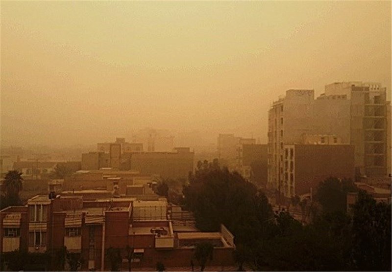 گرد و خاک گسترده در استان خوزستان
