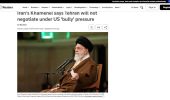 رد مذاکره با «دولت قلدر» در بیانات رهبری؛ در صدر توجه رسانه‌های انگلیسی‌زبان