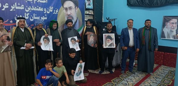 بیعت مردم سویسه سادات با رهبر انقلاب و محکومیت آمریکا و اسرائیل