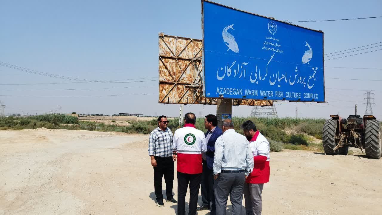 پیگیری روند احداث ایستگاه امداد و نجات در مجتمع پرورش ماهی آزادگان